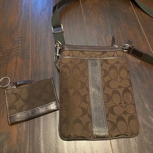 Messenger bag and matching key/ card case